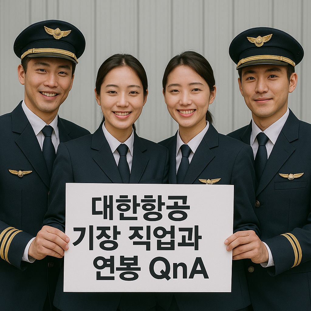 대한항공 기장 부기장 직업과 연봉
