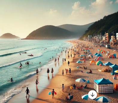 인천 왕산 해수욕장 사진