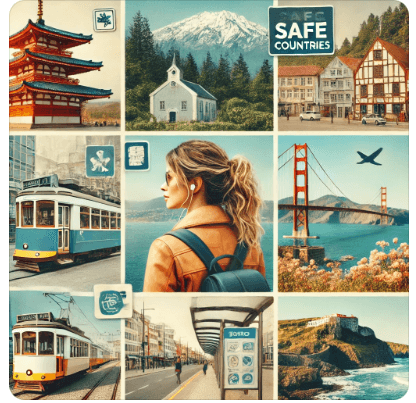 여자 혼자 떠나기 안전한 나라 사진