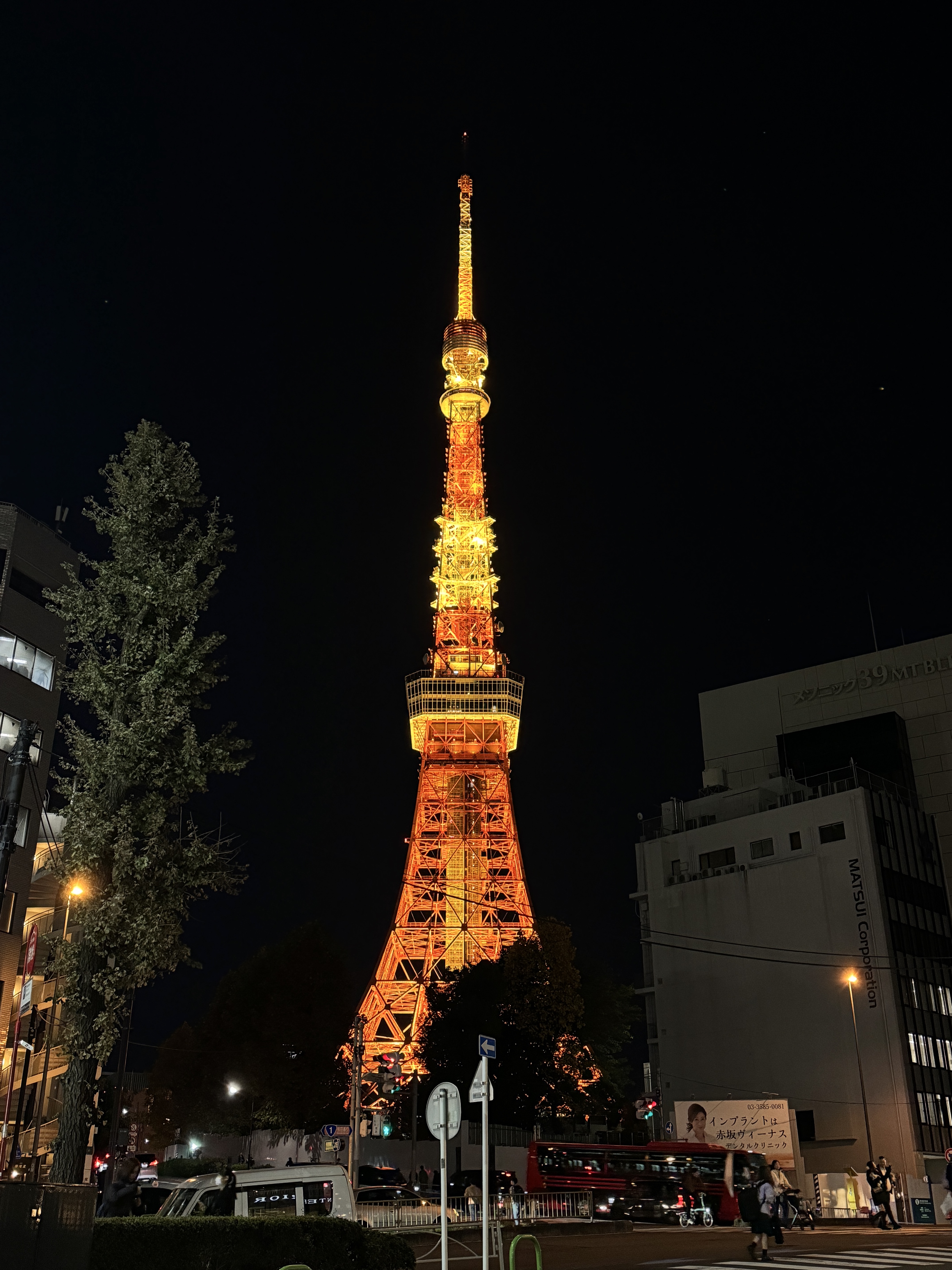 도쿄타워 야간 조명