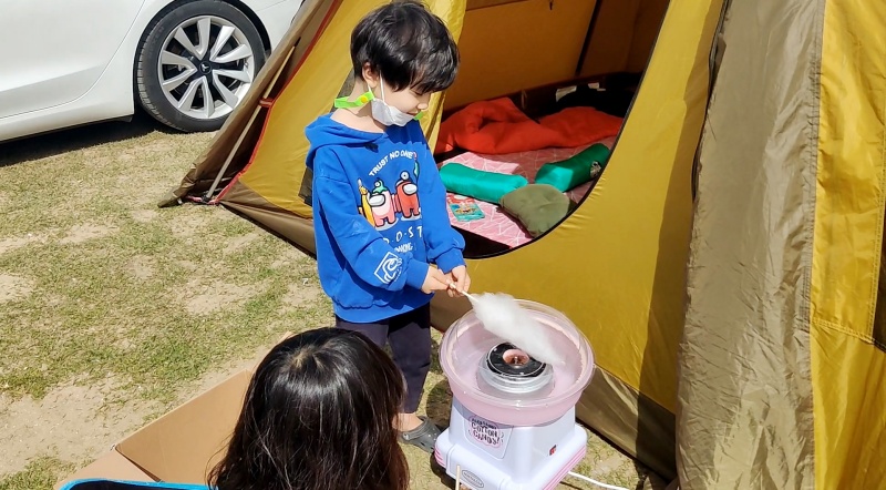 솜사탕을 만드는 쿠웅이