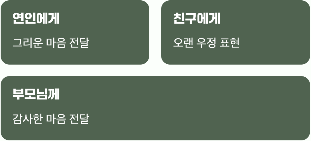 마음을 담는 작은 선물