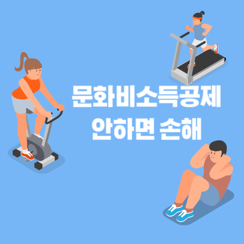 문화비소득공제 안하면 손해?