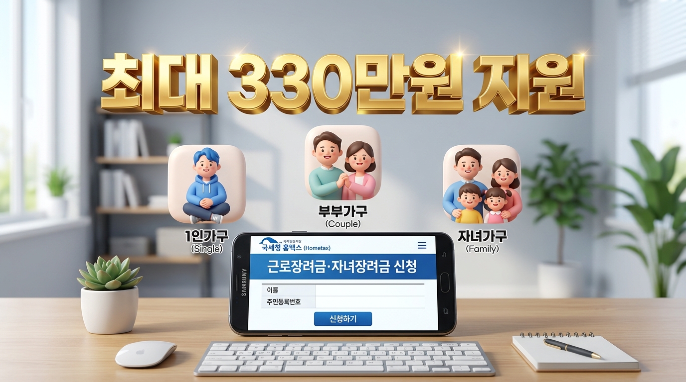 근로장려금 재산 1억 7천만 원 구간 50% 감액 주의사항 인포그래픽
