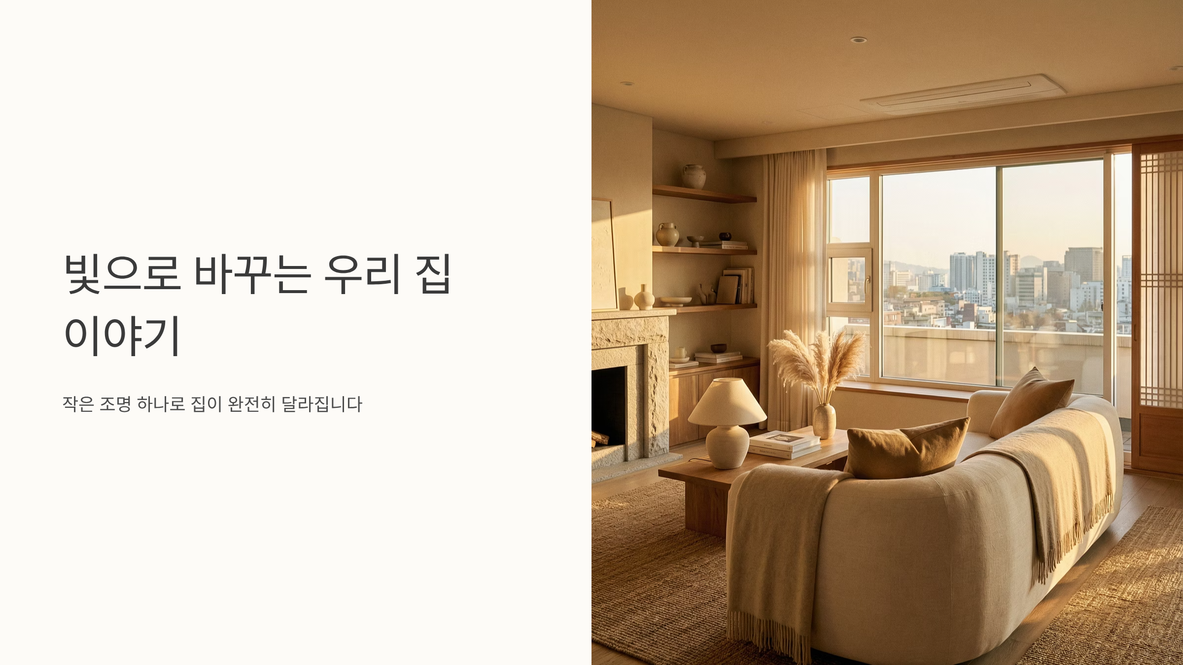 조명 하나로 기분도 바뀌는 마법, 인테리어 혁신