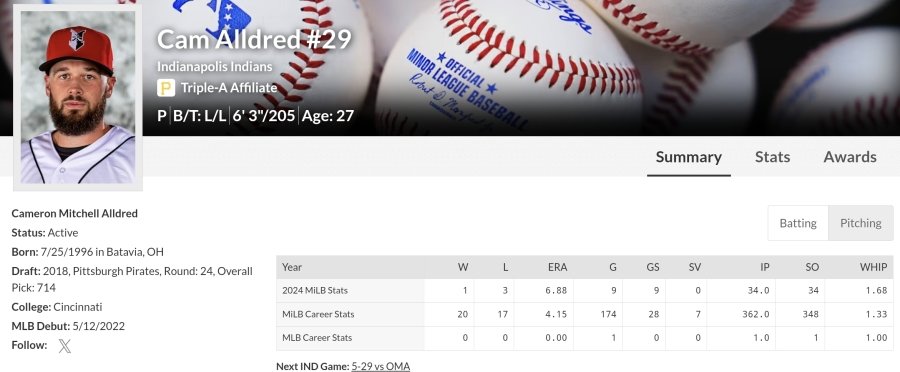 기아 타이거즈 캠 알드레드 영입