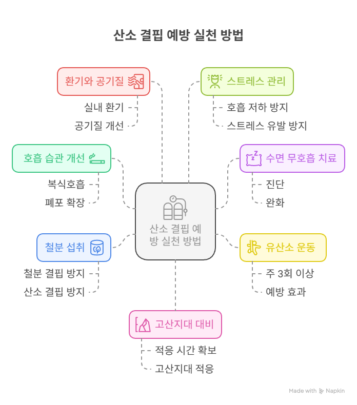 산소 결핍 예방 실천 방법