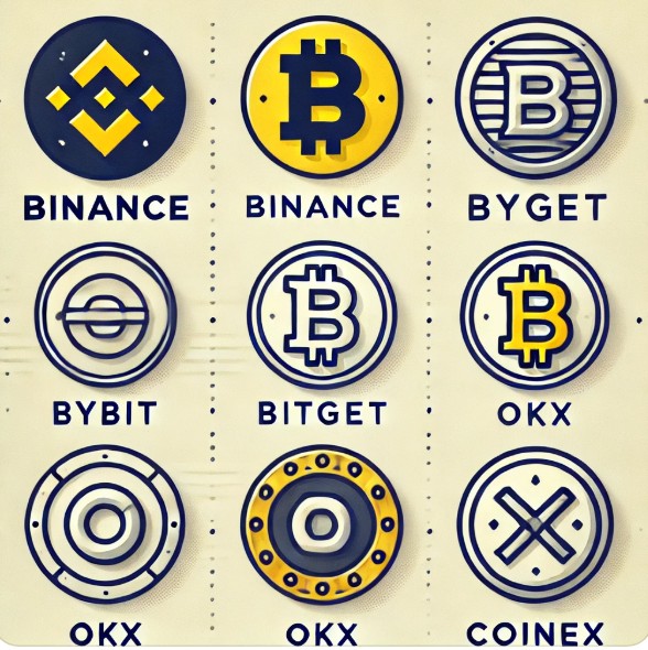 코인거래소 로고 이미지