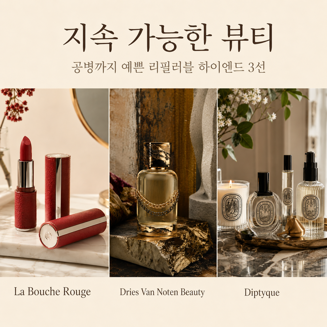 지속 가능한 뷰티와 공병까지 아름다운 리필러블 하이엔드 브랜드 3선 썸네일