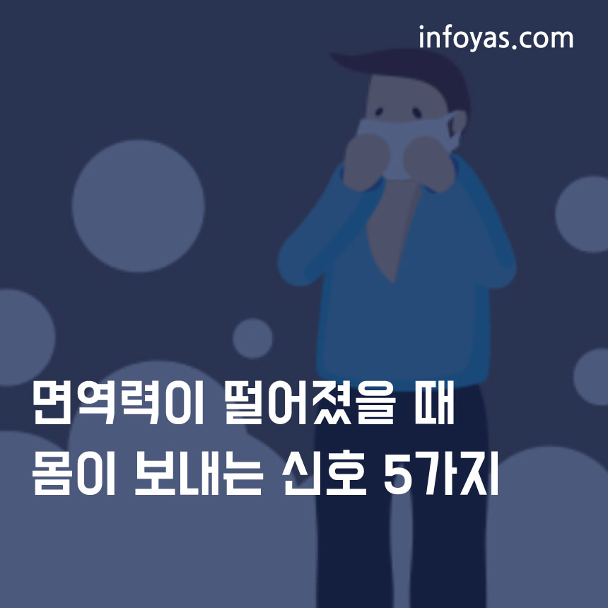 면역력 저하 몸 신호