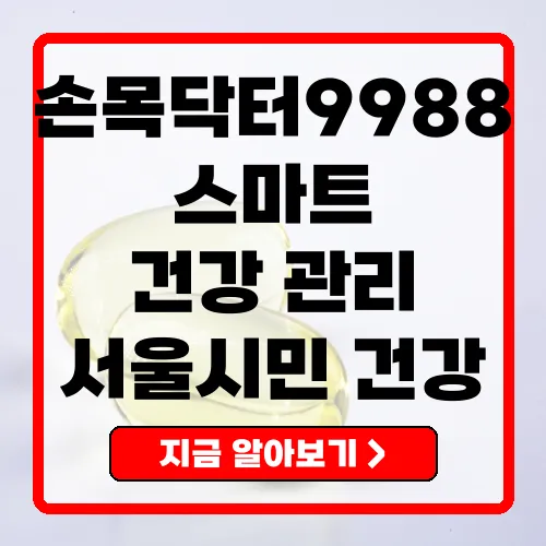 손목닥터9988 서울시민을 위한 스마트 건강 관리 프로그램