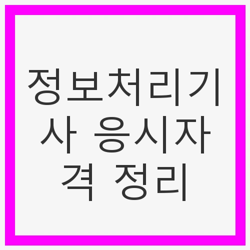 정보처리기사 자격증의 중요성