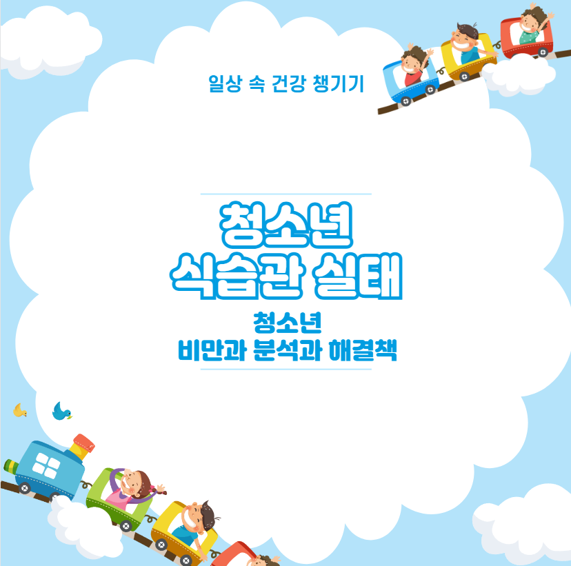 청소년 식습관 실태 청소년 비만과 분석과 해결책