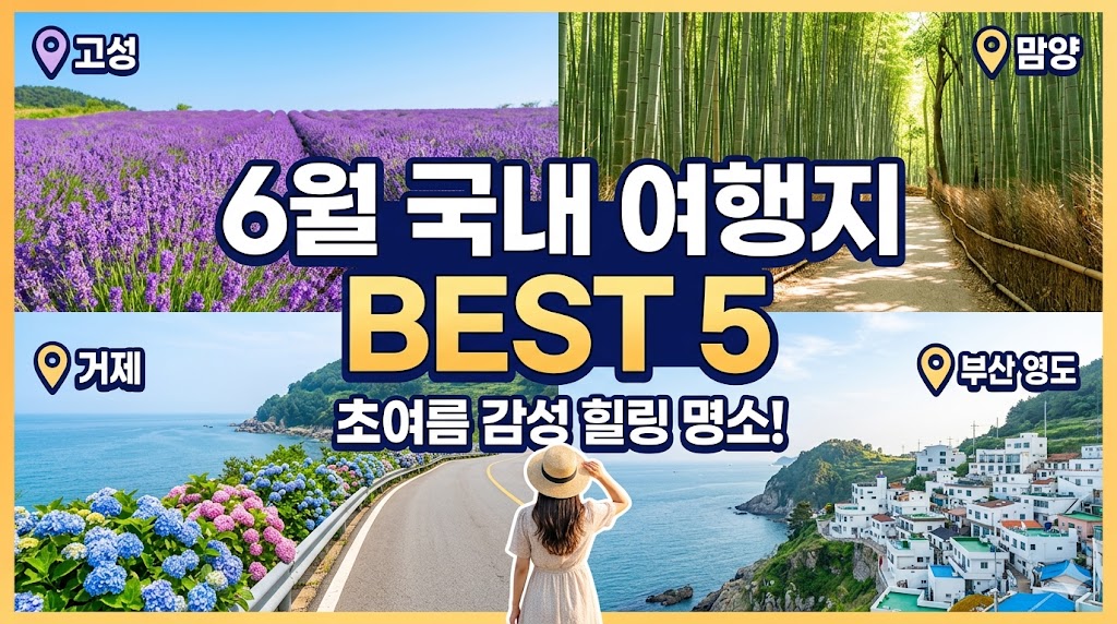6월에 가볼만한 국내 여행지