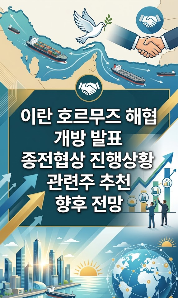 이란 호르무즈 해협 개방 발표, 종전협상 진행상황, 관련주 추천, 향후 전망