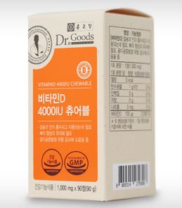 종근당건강 닥터굿스 비타민D 4000IU 츄어블
