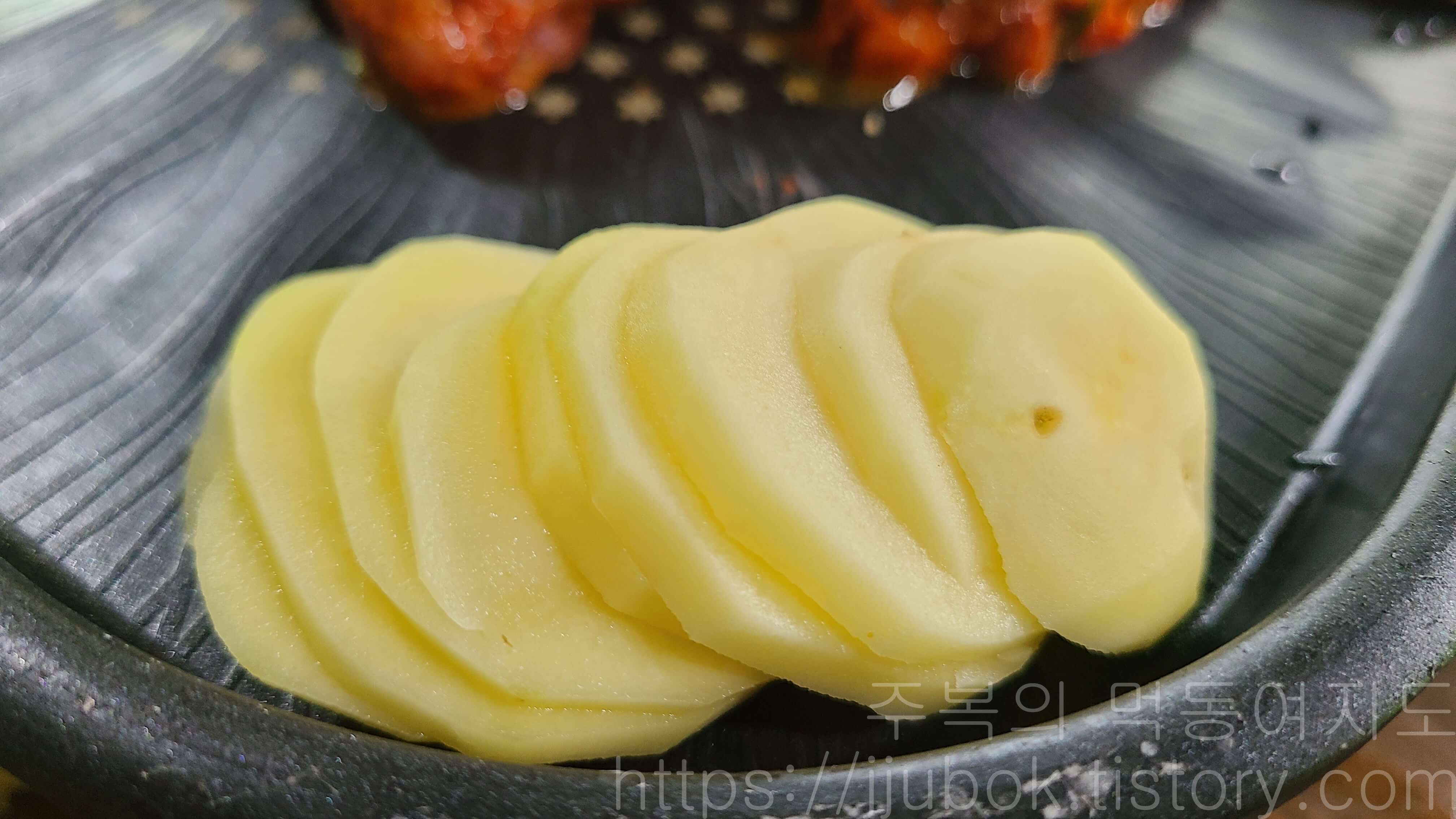 푸른농원-오리주물럭-감자