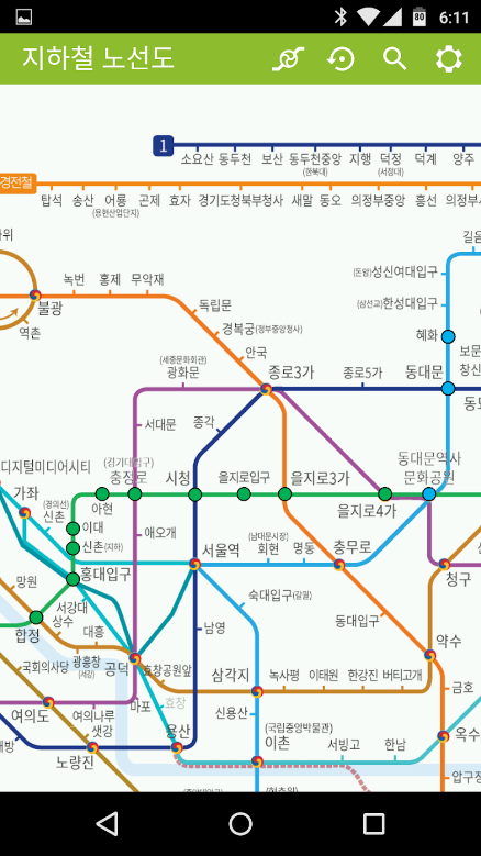 지하철 노선도, 서울지하철노선도, 부산지하철노선도