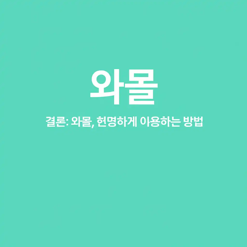와몰_conclusion