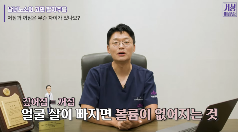 팔자주름수술과 미니리프팅가격