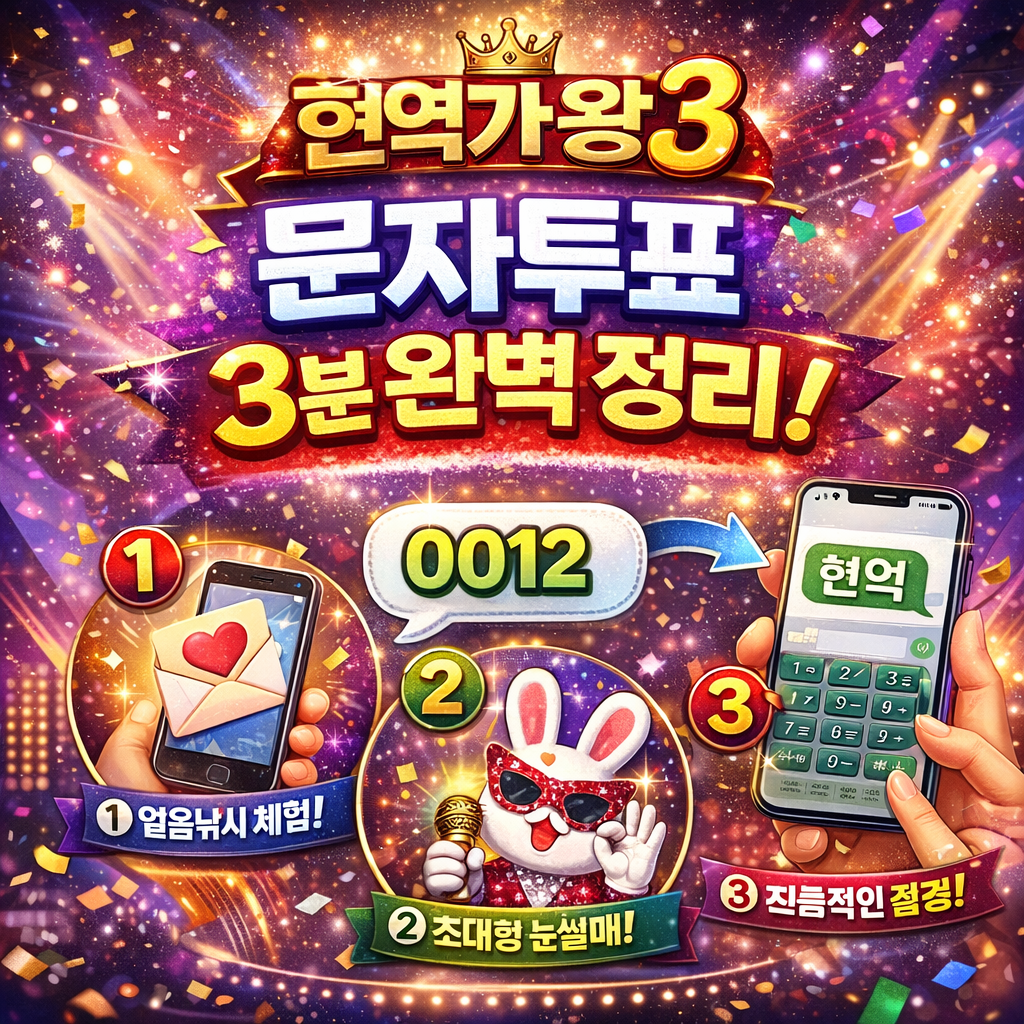 현역가왕3 문자투표하러 가기