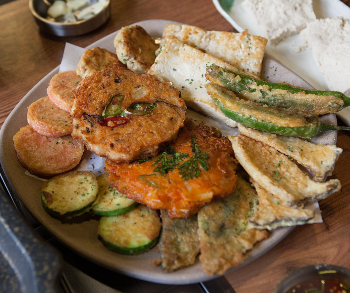 비오는날-부침개-막걸리-파전