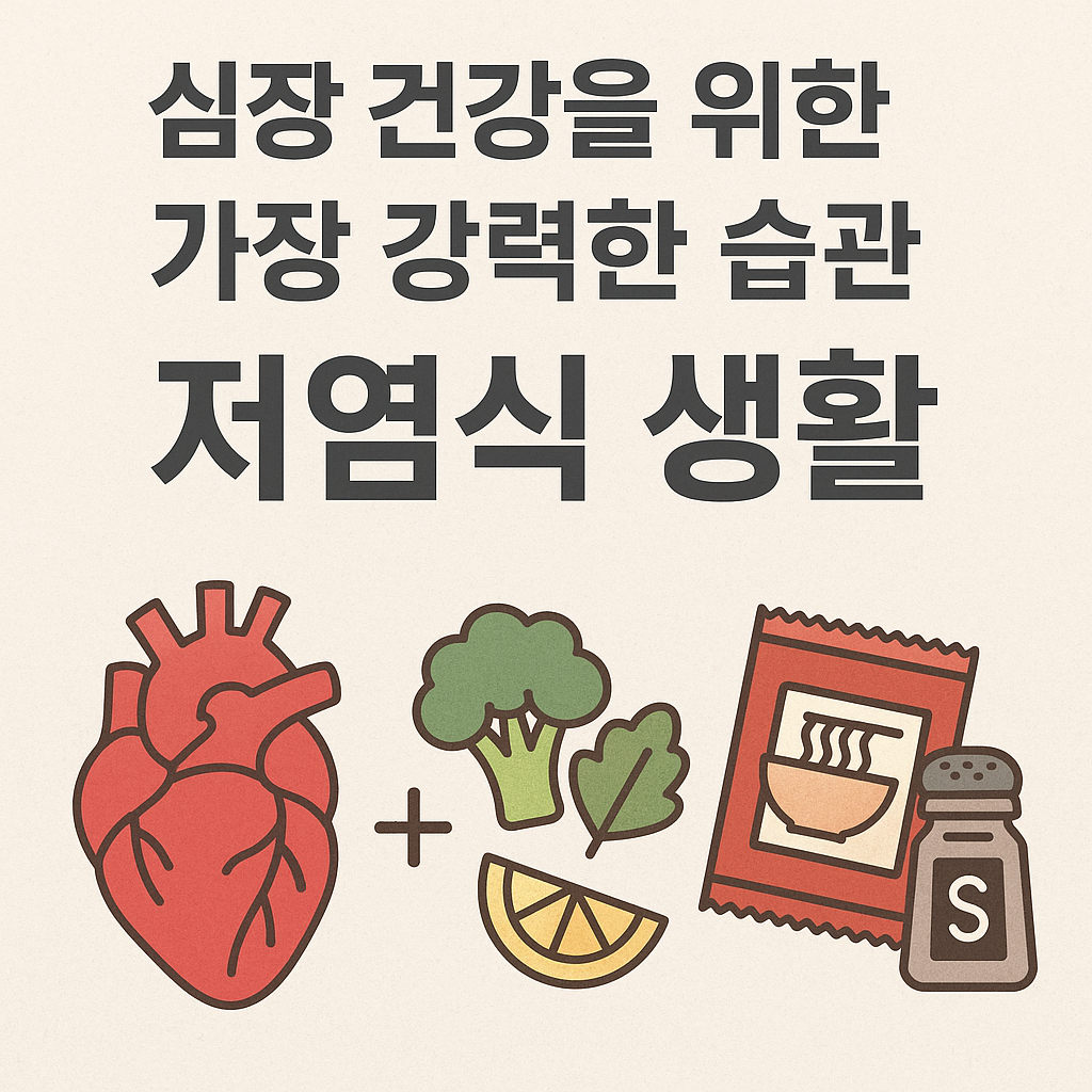 심장 건강을 위한 가장 강력한 습관 저염식 생활