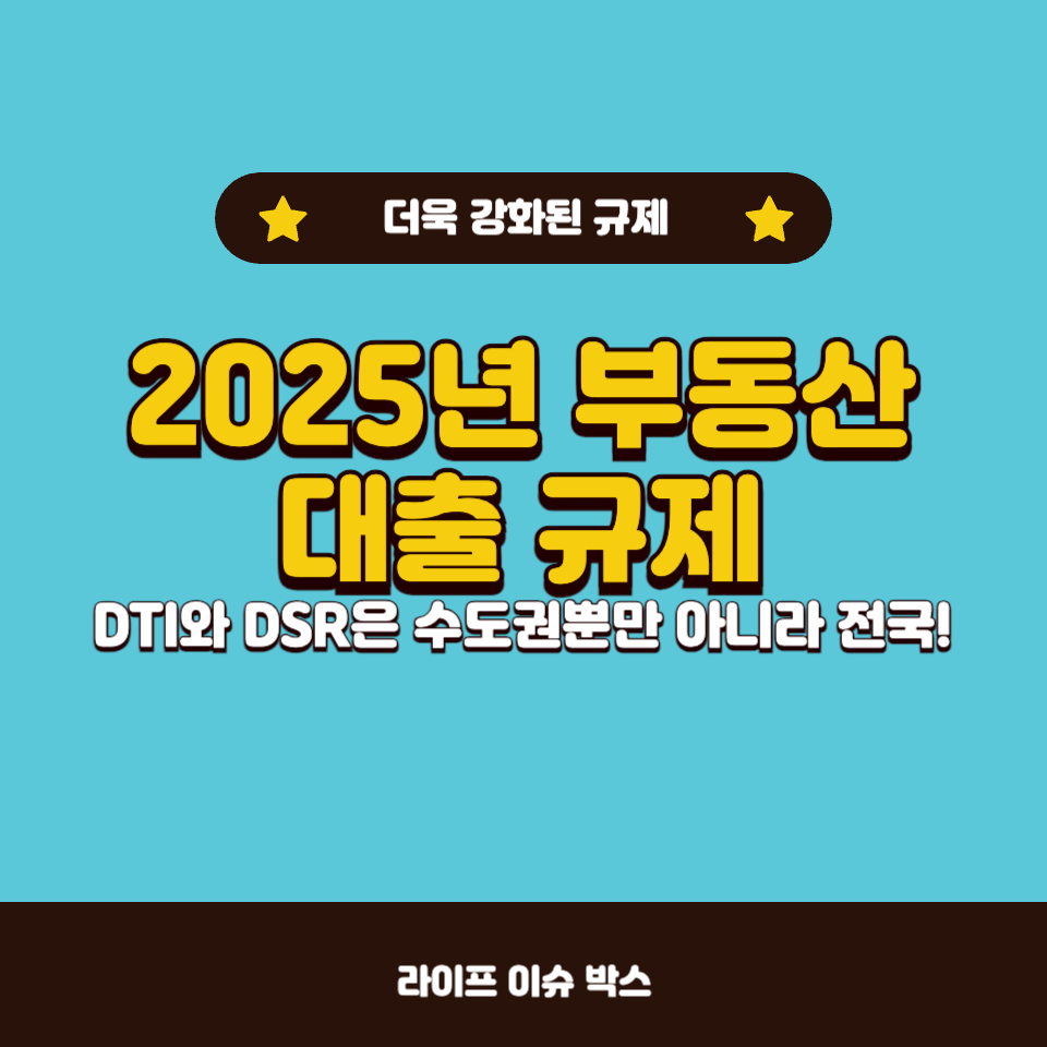 2025년 1억 미만 아파트에도 DTI