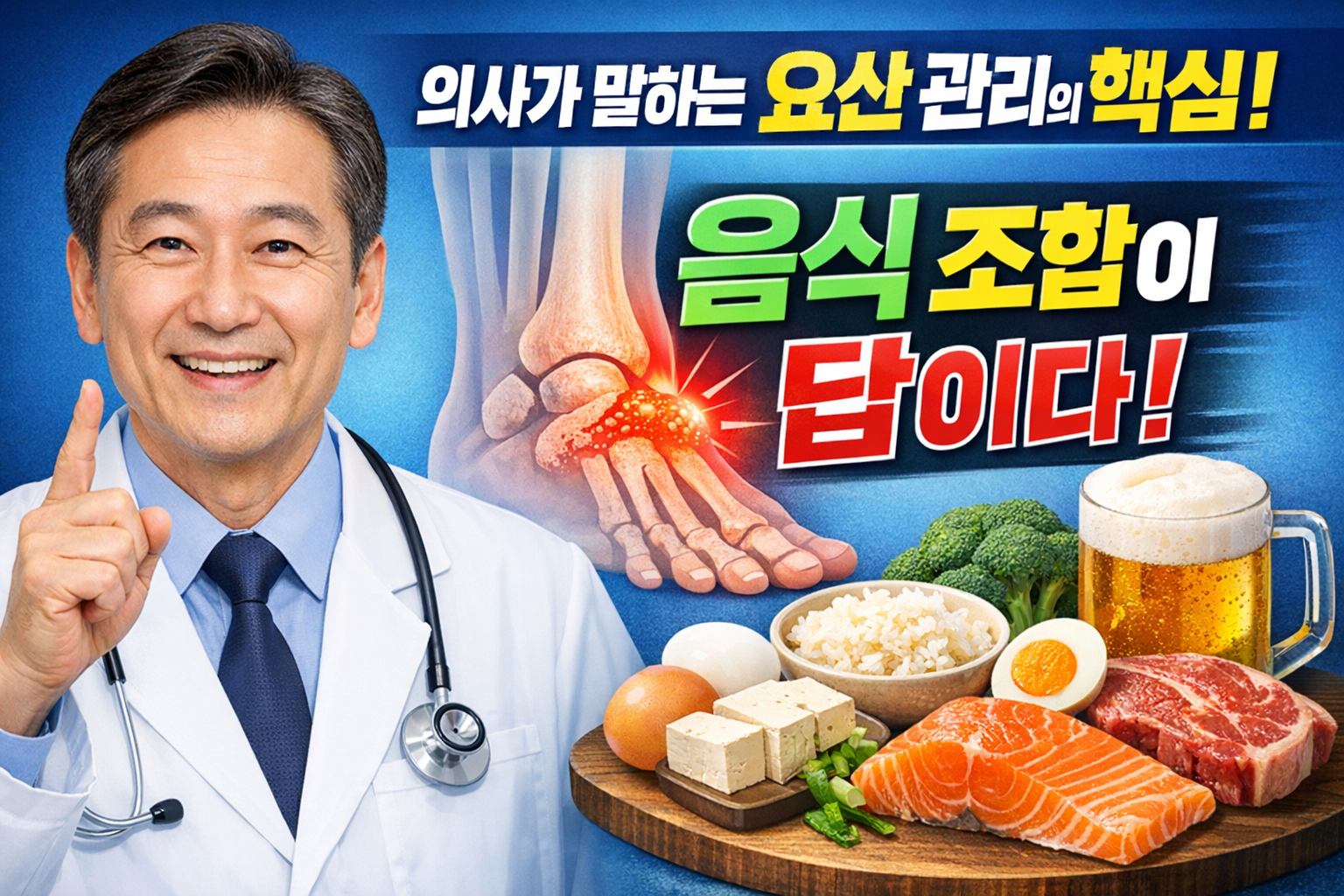 요산 수치를 높이는 음식과 나쁜 조합