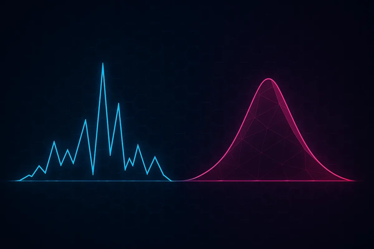 VIX 지수 차트와 UVXY ETF 가격 변동을 보여주는 대비 이미지