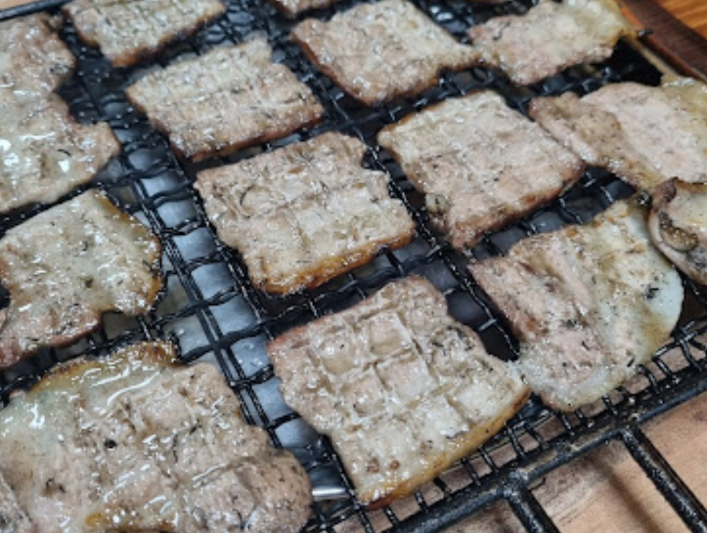 짚불구이 삼겹살.