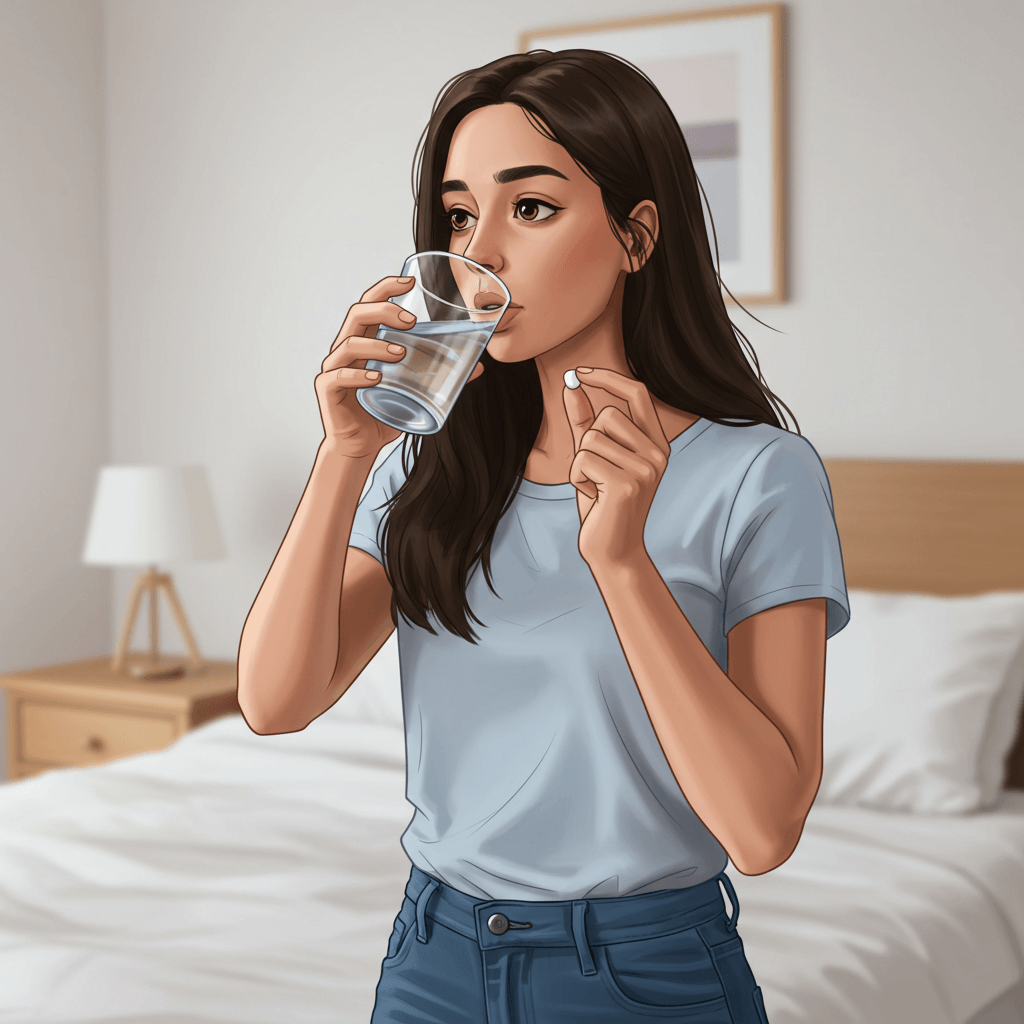 피임약 복용중 생리