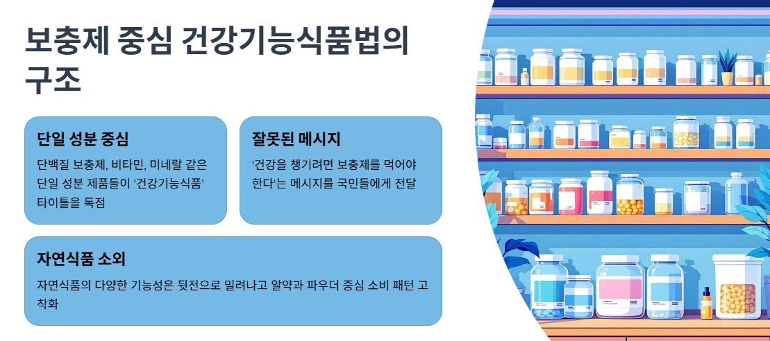 보충제 중심 건강기능식품법의 구조