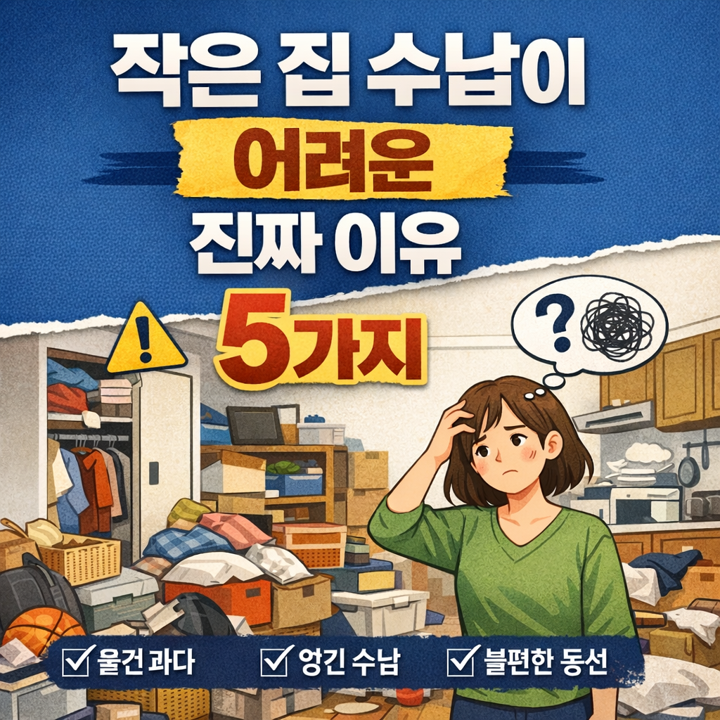 작은 집 수납이 어려운 진짜 이유 5가지
