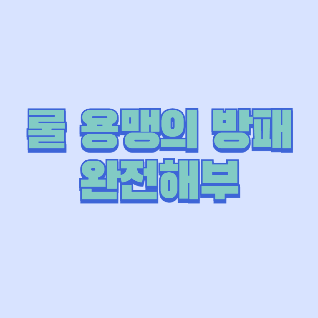 롤 용맹의 방패 완전해부