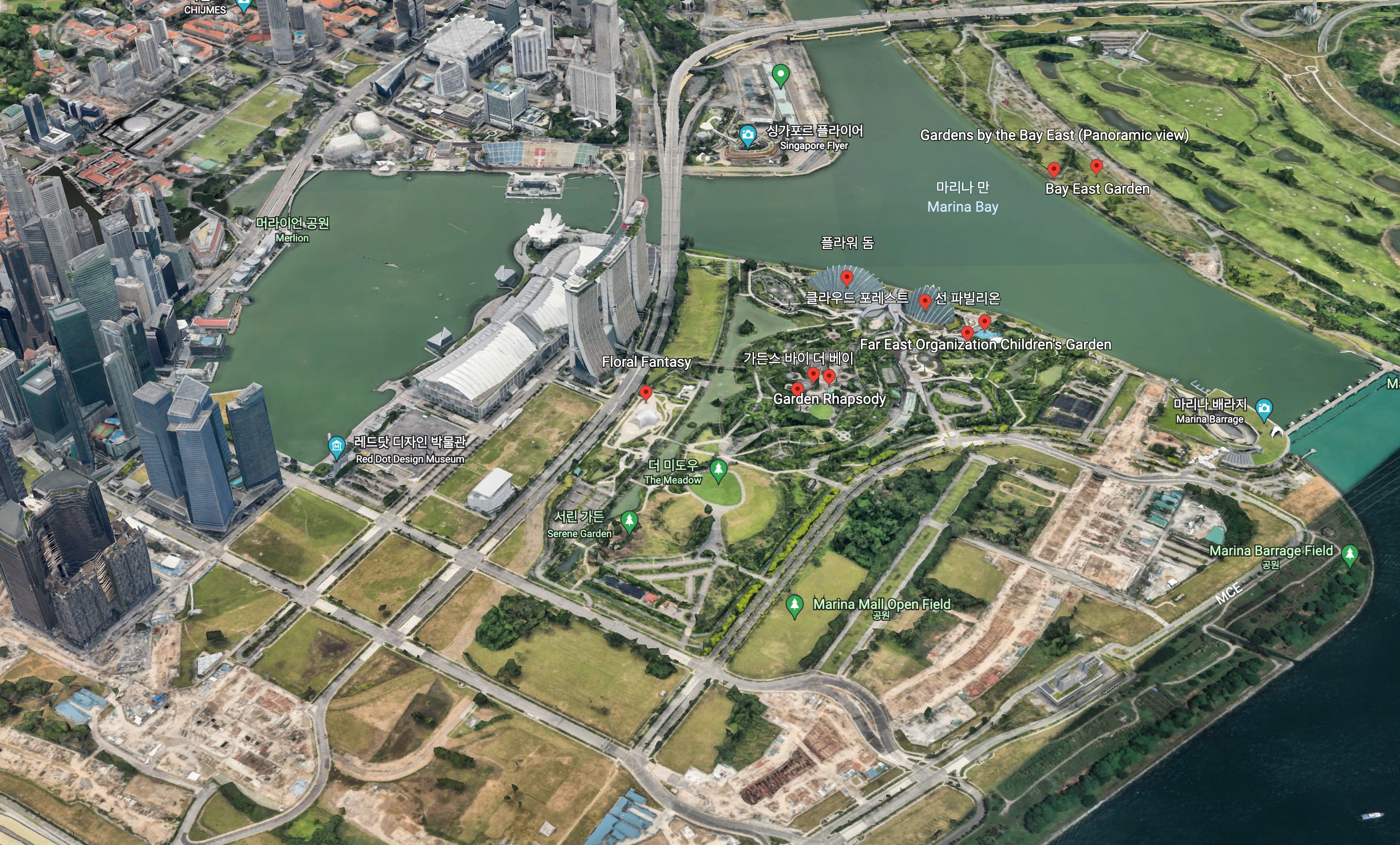 가든스 바이 더 베이 위치