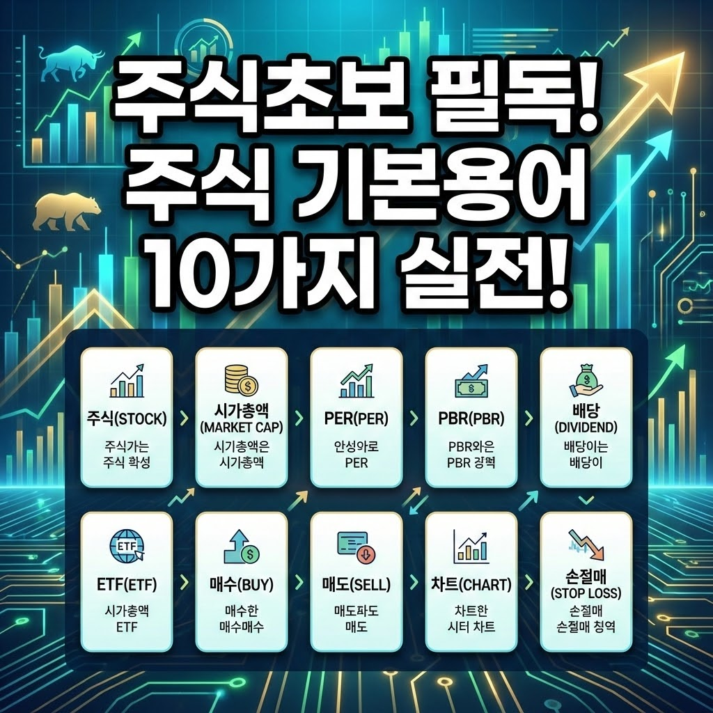 주식초보 필독! 주식 기본용어 10가지 실전! 관련 사진