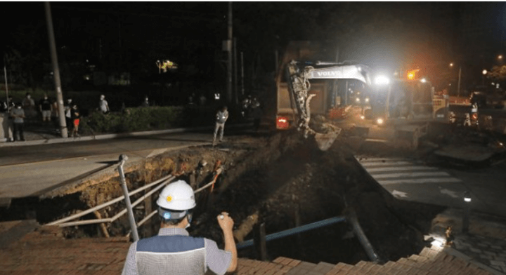 대구-괴전동-싱크홀-현장사진