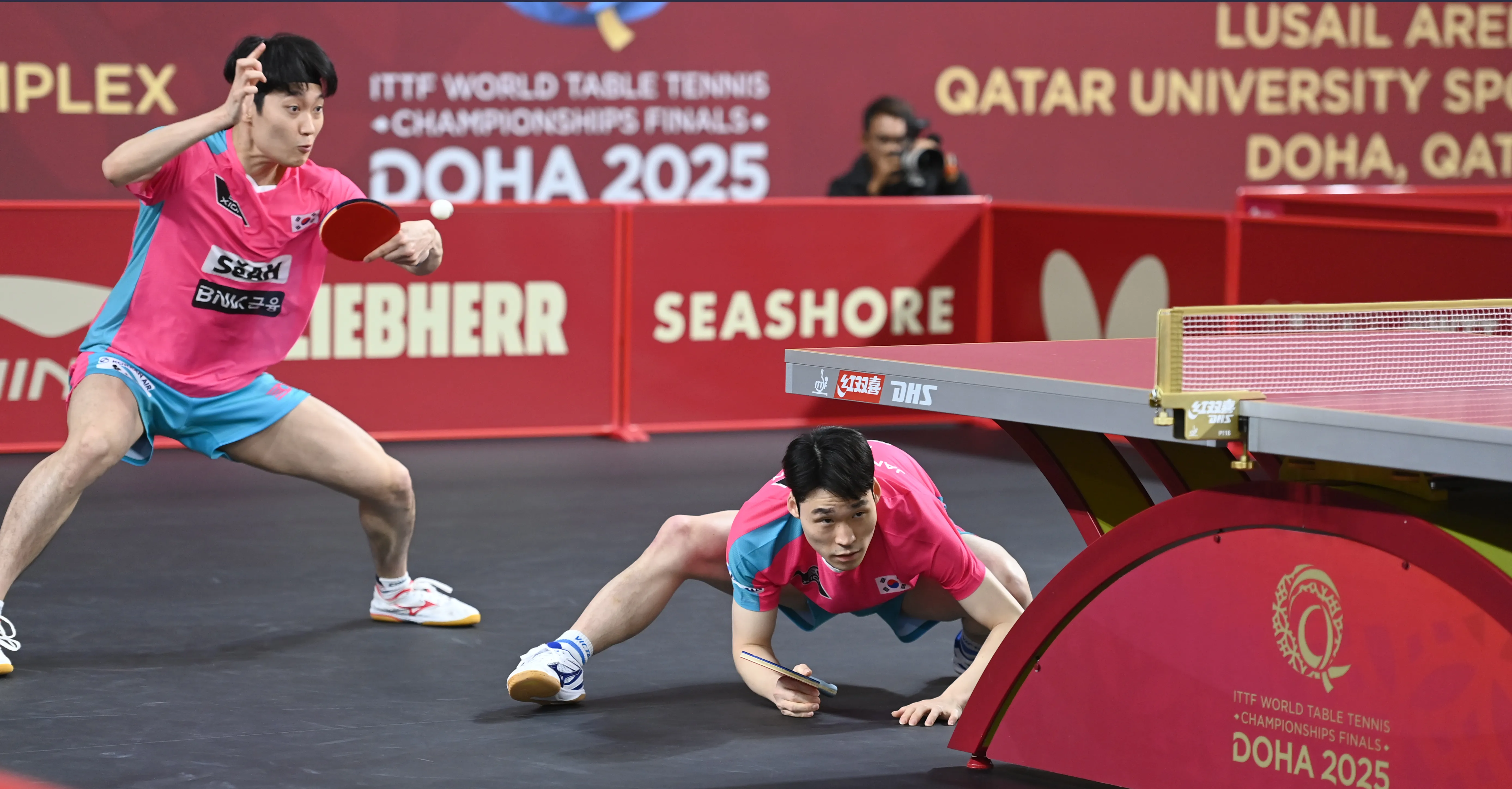 2025 도하 세계탁구선수권대회 결과 – 한국 복식 전원 32강 진출, 박가현·장우진 단식 승리!
