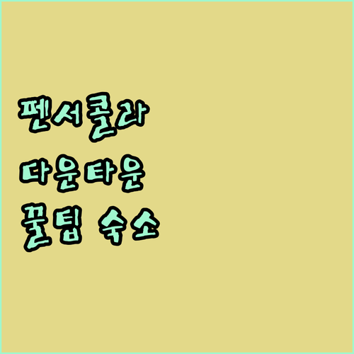 펜서콜라 히스토릭 다운타운 숙소 추천..