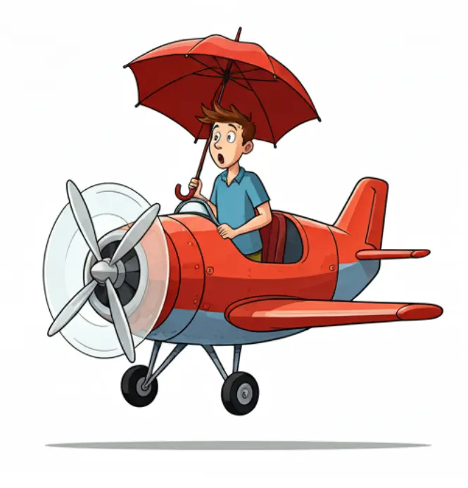비행기-탑승시-우산