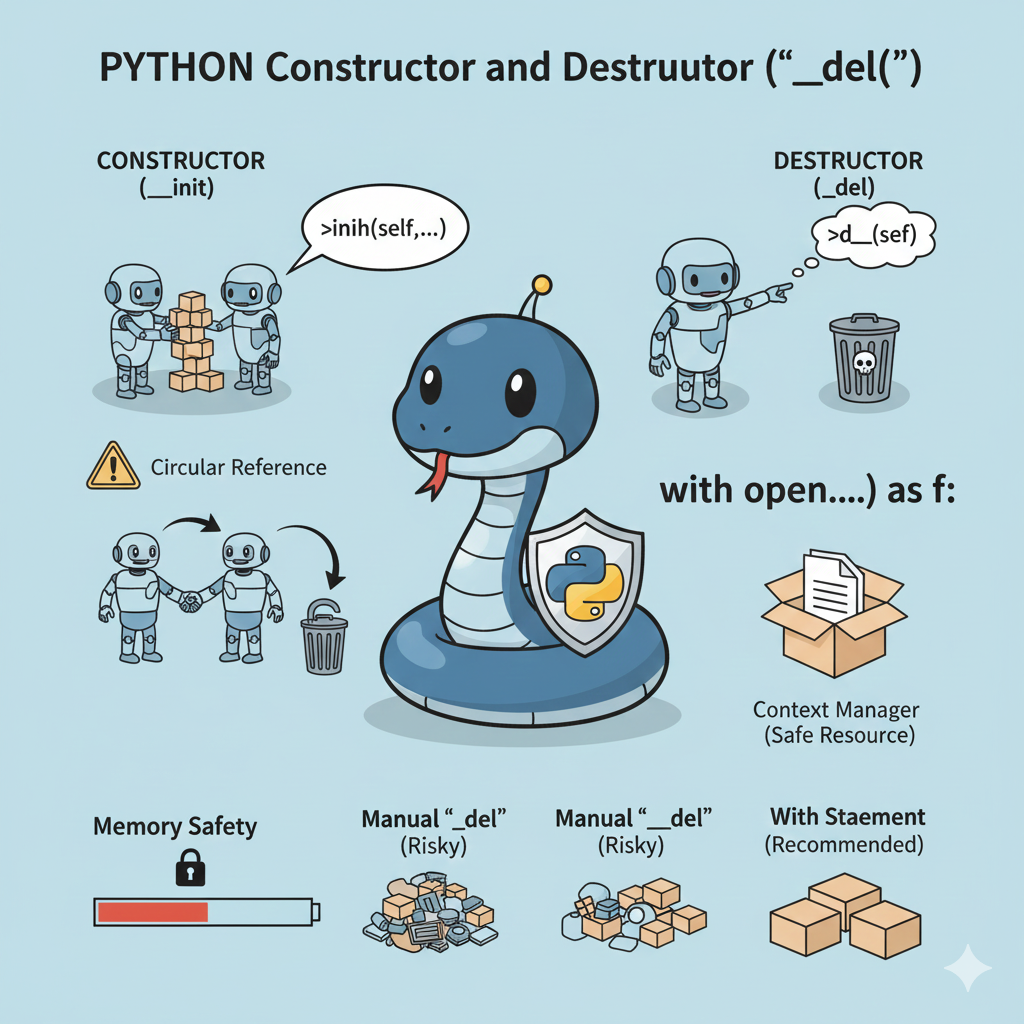 생성자와 소멸자(__del__) 활용