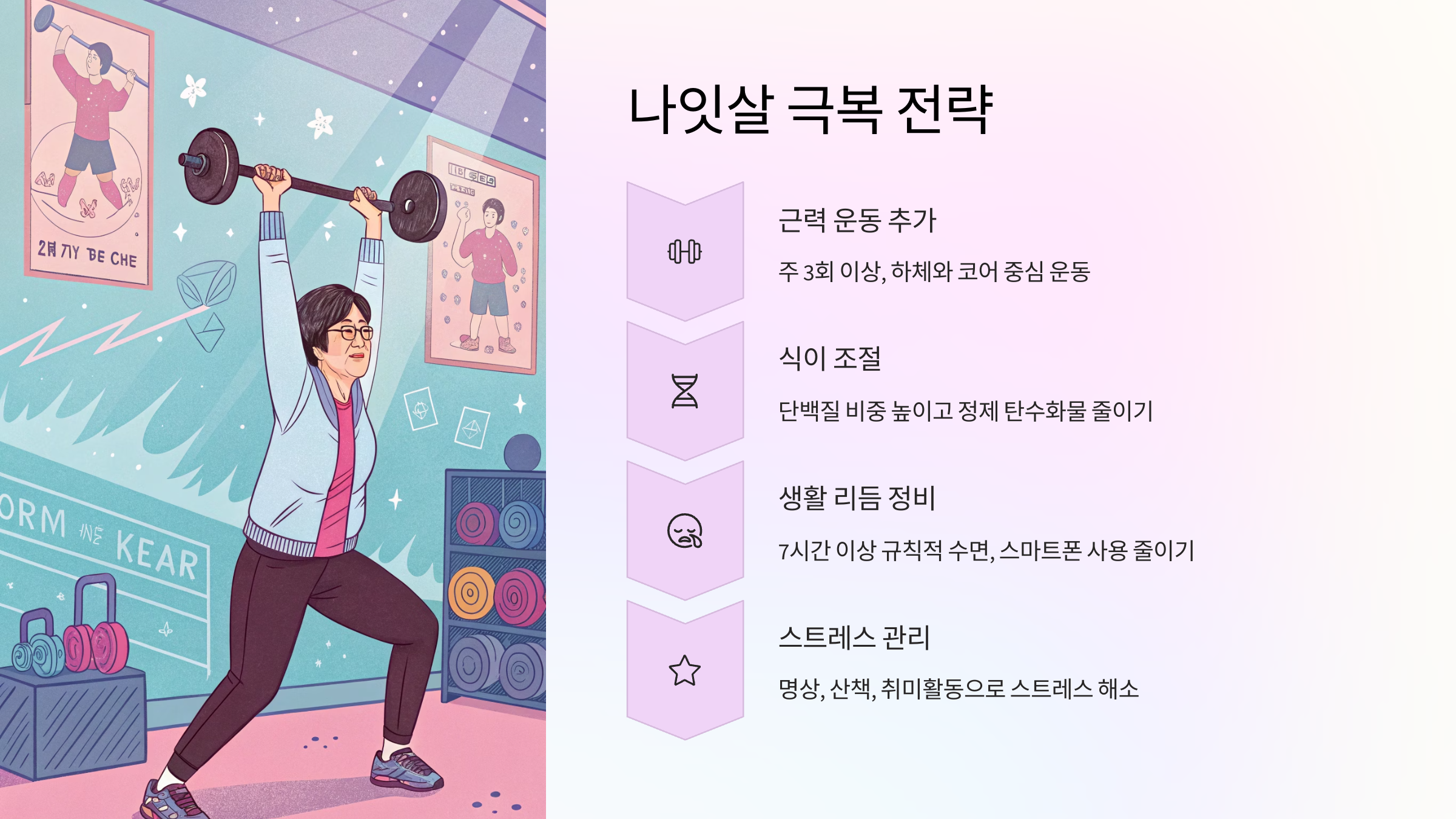 🛠️ 나잇살을 극복하는 실천 전략