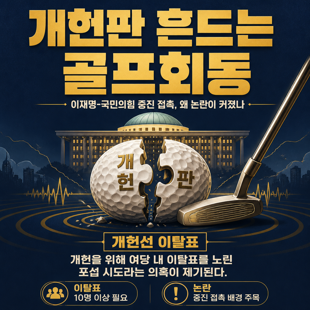 개헌판 흔드는 골프회동