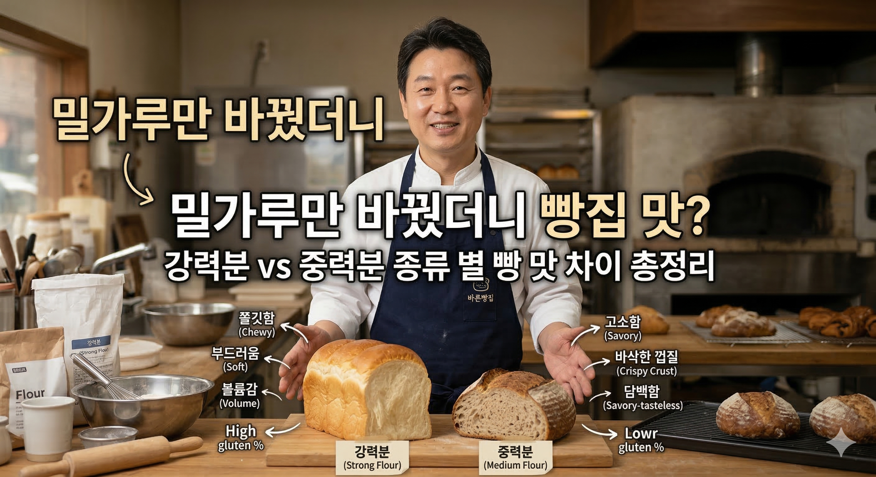 강력분 vs 중력분 종류별 빵 맛 차이 총정리