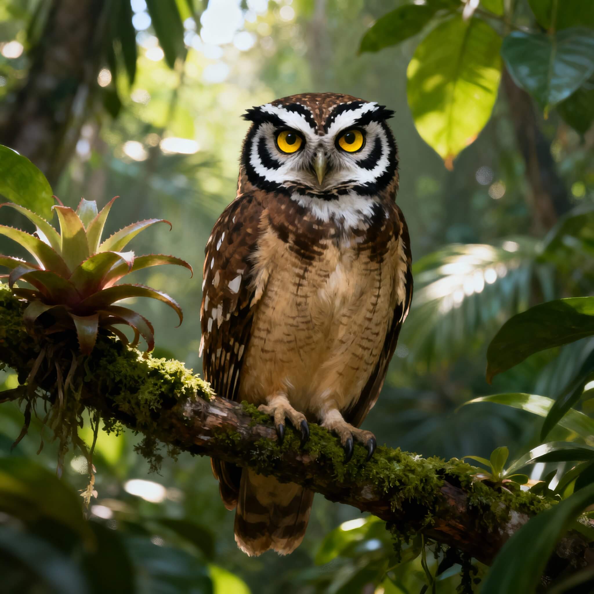 스펙트럴 부엉이(Spectacled Owl) 반려동물 관리법 종합 매뉴얼