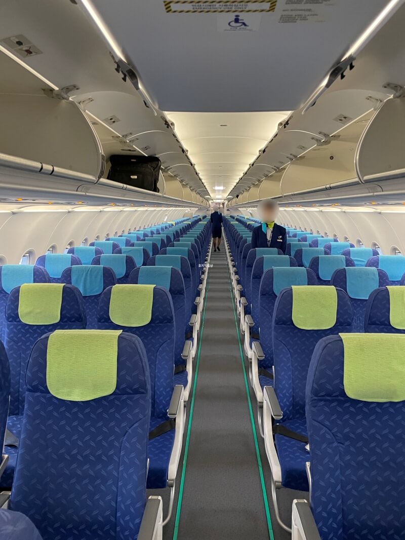 저가항공 에어부산 자리 비교 - A321 비행기 내부