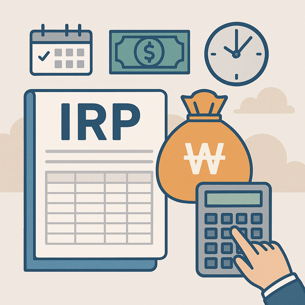 퇴직연금(IRP) 현금화 시점과 세금, 지급 절차 완전 해부