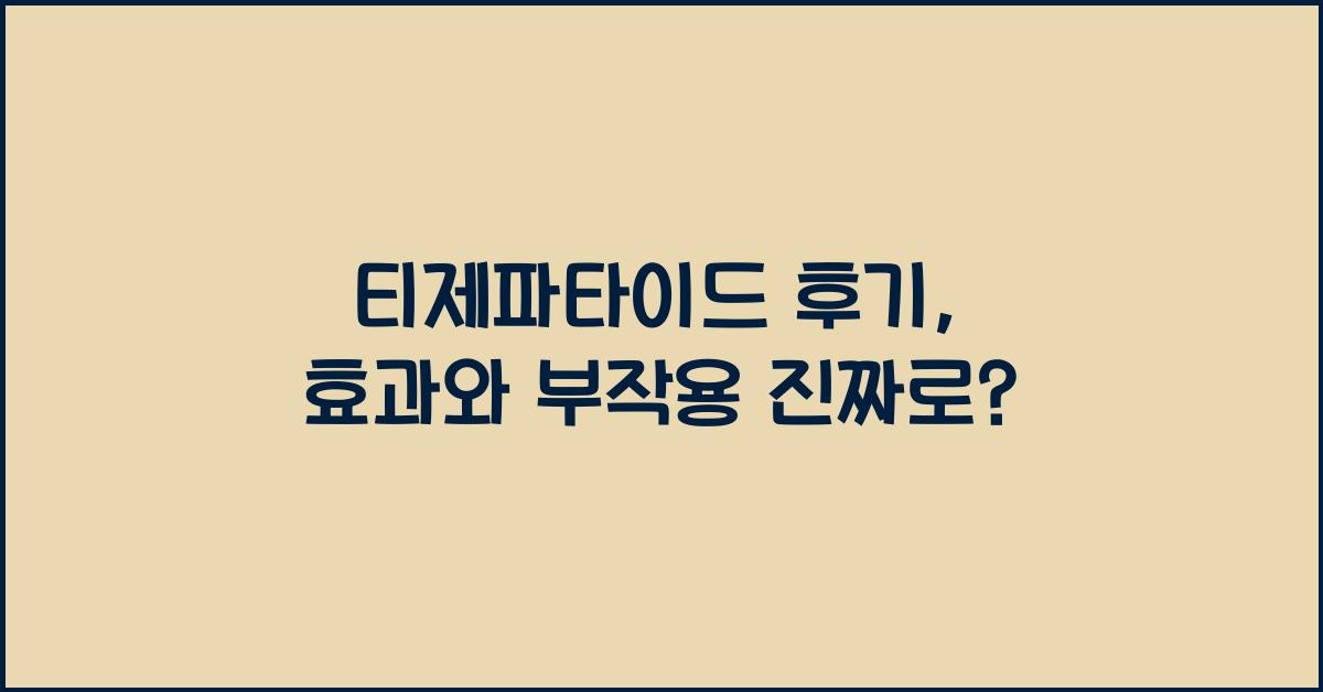 티제파타이드 후기