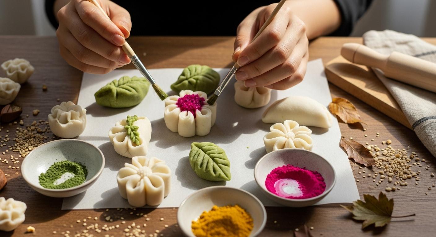 송편 그림 꾸미기